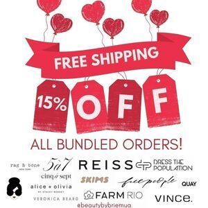 🌹 FREE SHIPPING & 15% OFF ALL BUNDLED ORDERS!!! ❌⭕️❌⭕️